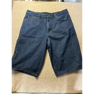 Sean John Denim Shorts 40 Baggy Hip Hop Dark Wash Y2K Streetwear
